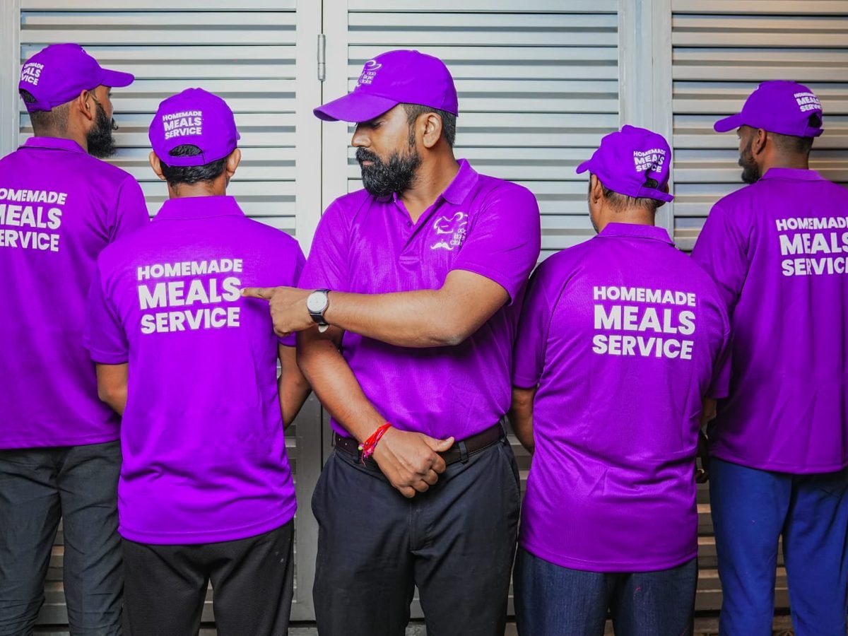 The Aao Khane Chalen team in branded uniforms